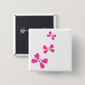 Pink Butterfly Button (Vorne & Hinten)