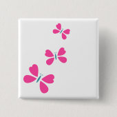 Pink Butterfly Button (Vorderseite)