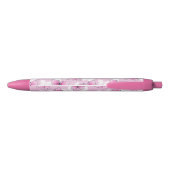 Pink Butterfly Cute Kawaii Personalized Pen Kugelschreiber (Rückseite)