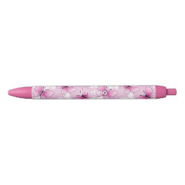 Pink Butterfly Cute Kawaii Personalized Pen Kugelschreiber