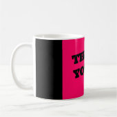 Pink Butterfly Danke Kaffeetasse (Links)