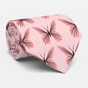 Pink Butterfly Design Krawatte