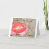 Pink Butterfly Dream Card Karte (Rückseite)