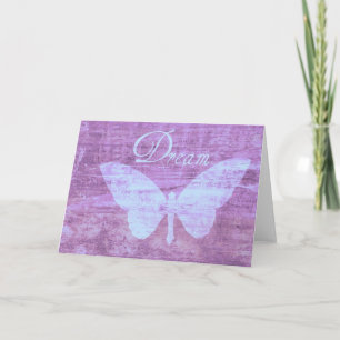 Pink Butterfly Dream Card Karte