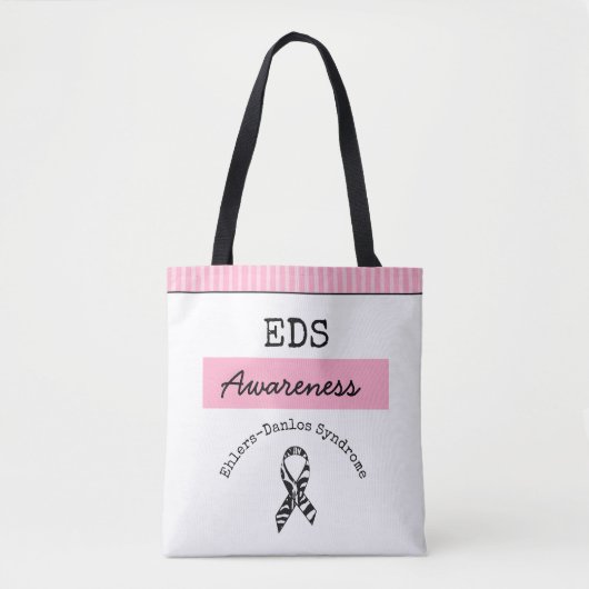 PInk Butterfly Ehlers-Danlos Syndrom EDS - Beutel Tasche (Vorderseite)