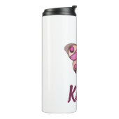 Pink Butterfly Extravagant Thermosbecher (Nach links gedreht)