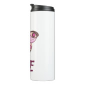 Pink Butterfly Extravagant Thermosbecher (Nach rechts gedreht)