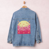 Pink Butterfly Floral Denim Jacket Jeansjacke (Hangar)