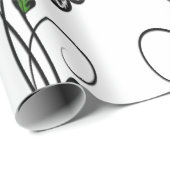 Pink Butterfly Garden Geschenkpapier (Rolleneckpunkt)