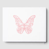 Pink Butterfly-Gästebuch Gästebuch (Rückseite)
