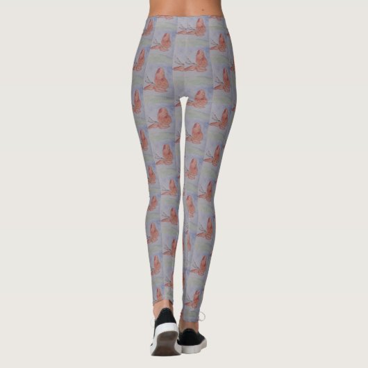 Pink Butterfly Leggings (Rückseite)