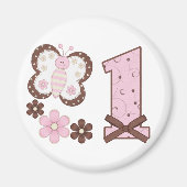 Pink Butterfly Magnet (Vorne)