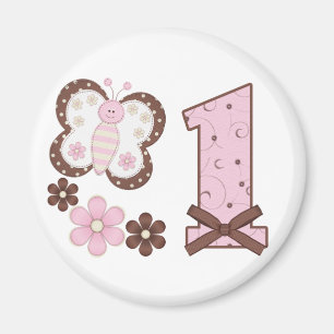 Pink Butterfly Magnet