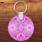 "Pink Butterfly Mandala" Schlüsselanhänger (Vorderseite)