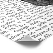 Pink Butterfly Mask Skull Poster (Ecke)