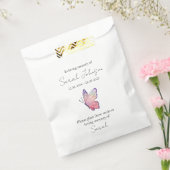 Pink Butterfly Memorial Beerdigung Saatgut Geschenktütchen (Versiegelt)
