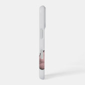 Pink Butterfly Minimalist iPhone 16 Hülle (Rechte Seite)