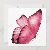 Pink Butterfly Notecard (Vorderseite)