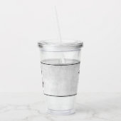 Pink Butterfly Personalisiert Acrylic Tumbler Acryltrinkbecher (Links)