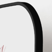 Pink Butterfly Personalisiert Pickleball Schläger (Linke Seite)