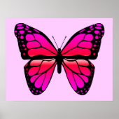 Pink Butterfly Poster (Vorne)