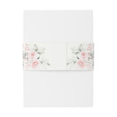 Pink Butterfly Quinceañera Einladungsbanderole (Rückseitenbeispiel)