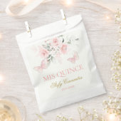 Pink Butterfly Quinceañera Geschenktütchen (Ausgeschnitten)