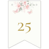 Pink Butterfly Quinceañera Wimpelkette (Erste Fahne)