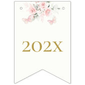 Pink Butterfly Quinceañera Wimpelkette (Dritte Fahne)