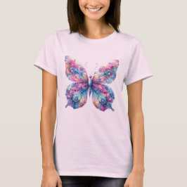 Pink Butterfly Splendor T - Shirt