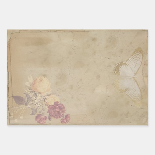 Pink Butterfly Symphony Geschenkpapier Set (Vorderseite 2)
