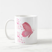 Pink Butterfly Twins Kaffeetasse (Links)