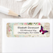 Pink Butterfly und Shabby Vintage Rose (Insitu)