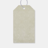 Pink Butterfly und Shabby Vintage Rose Geburtstag Geschenkanhänger (Rückseite)