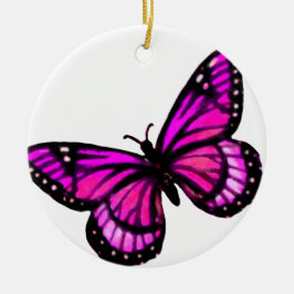 Pink Butterfly Weihnachtsschmuck