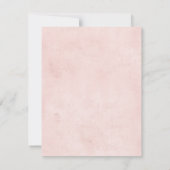 Pink Butterfly White Roses Vielen Dank Mitteilungskarte (Rückseite)