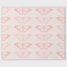 Pink Butterfly Wrapping Paper