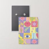 Pink Button (Vorderseite/Rückseite)