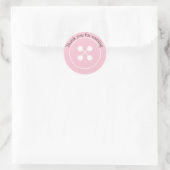 Pink Button Baby Duschmittel Sticker (Tasche)