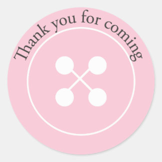 Pink Button Baby Duschmittel Sticker