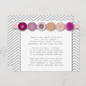 Pink Button Insert-Karte Postkarte (Vorne/Hinten)