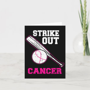 Pink Bysebyll Strip out Cool Breast Cancer Awaren Karte