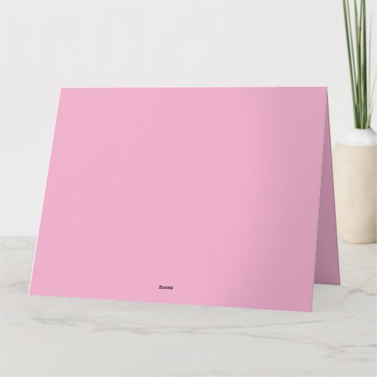 Pink Cabbage Rose Tea Karte (Rückseite)