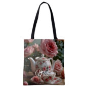 Pink Cabbage Rose Tea  Tasche