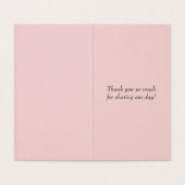 Pink Cabbage Roses and Black Lace Wedding (Innenseite Aufgefaltet)