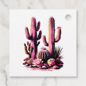 Pink Cacti Batch Geschenkanhänger (Rückseite)