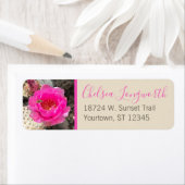 Pink Cactus Blume & Bee | Modernes Skript (Insitu)