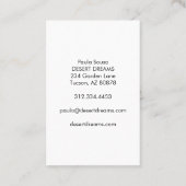 Pink Cactus Blume Desert Garden Foto Travel Visitenkarte (Rückseite)