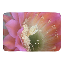 Pink Cactus Blume in der Wüste Badematte