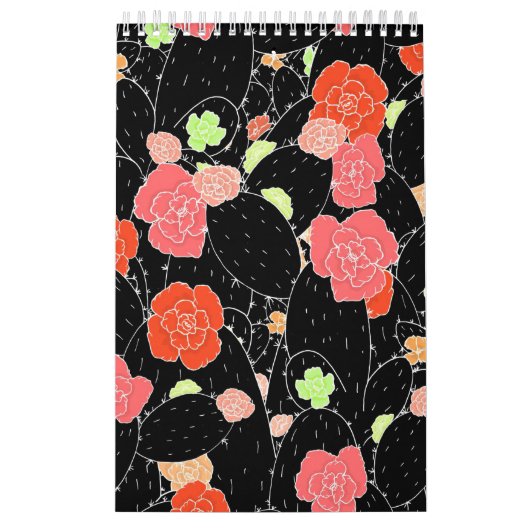 Pink Cactus Blume Sketch Kalender (Titelbild)